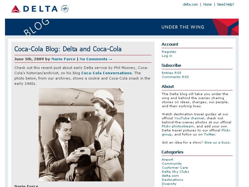 Delta Airlines – Blog Sayfası