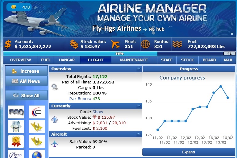 Airline Manager – Facebook