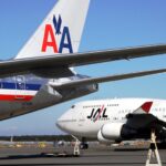 JAL firmasına ait bir Boeing 747.