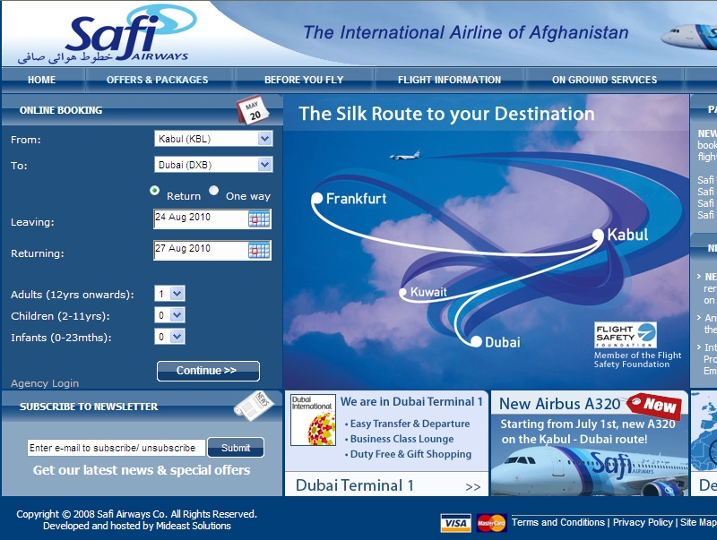 Safi Airways – Afganistan
