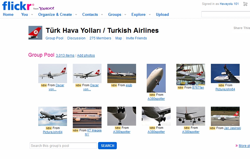 THY’nin Flickr Sayfası 3000’i Devirdi