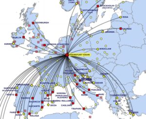 Ryanair - Frankfurt Uçuş Ağı