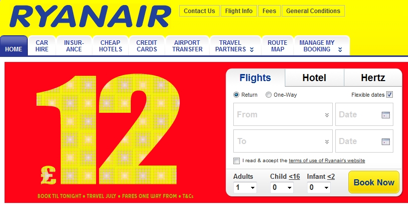 Ryanair web sitesi