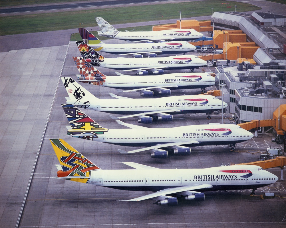 British Airways Uçaklarının Kuyrukları