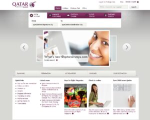 Qatar Airways web sitesi (2011)