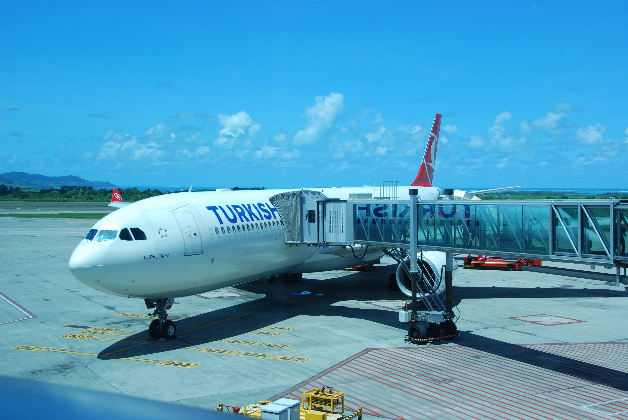 THY_Turkish Airlines_Airbus A330_Mauritius Airport_Jan 2016