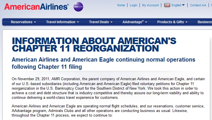American Airlines İflas Etti