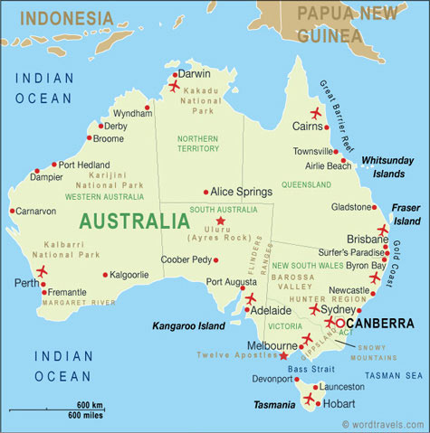 Avustralya haritası