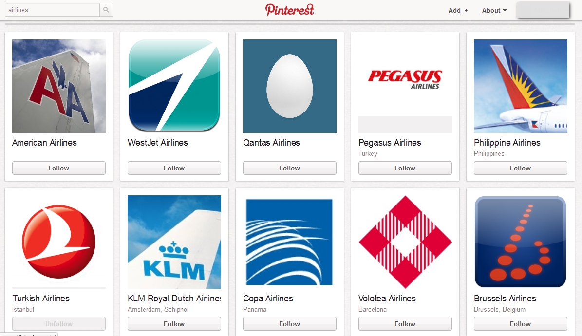 Pinterest: Havayolu Şirketleri İçin Yeni Bir Sosyal Medya Fırsatı