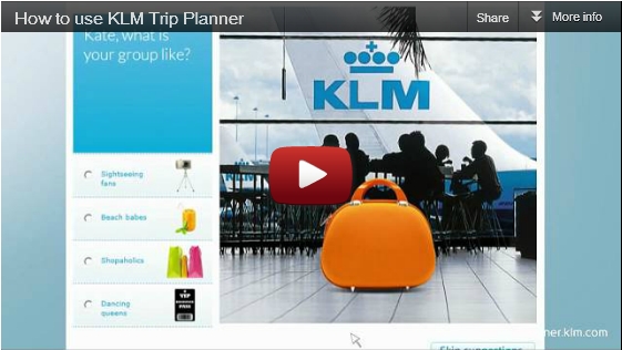 How to use KLM Trip Planner