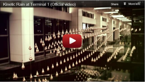 Singapore Changi Airport – Kinetic Rain at Terminal 1