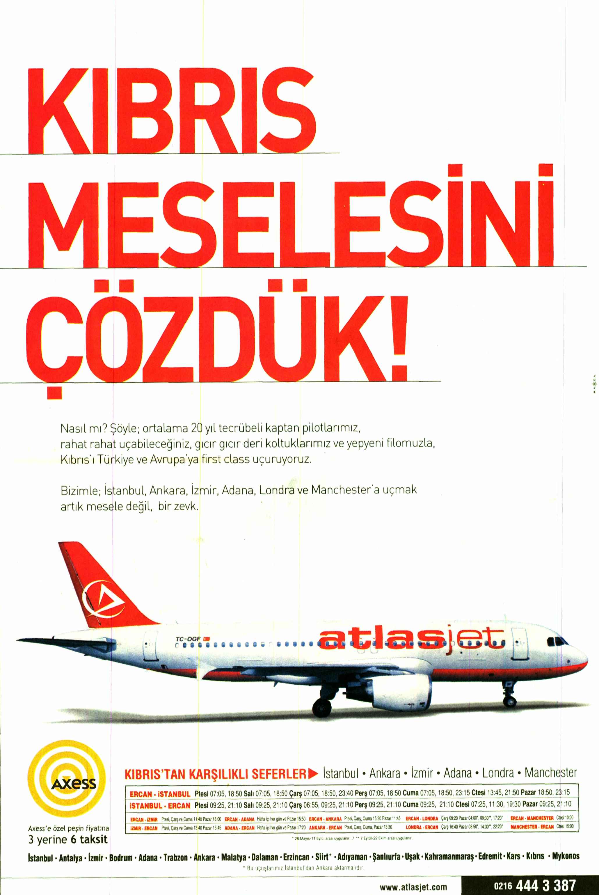 AtlasJet: Kıbrıs Meselesi