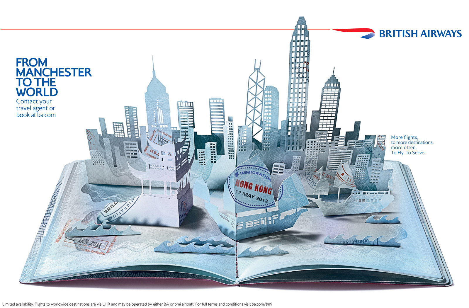 British Airways: Manchester - Hong Kong Reklamı