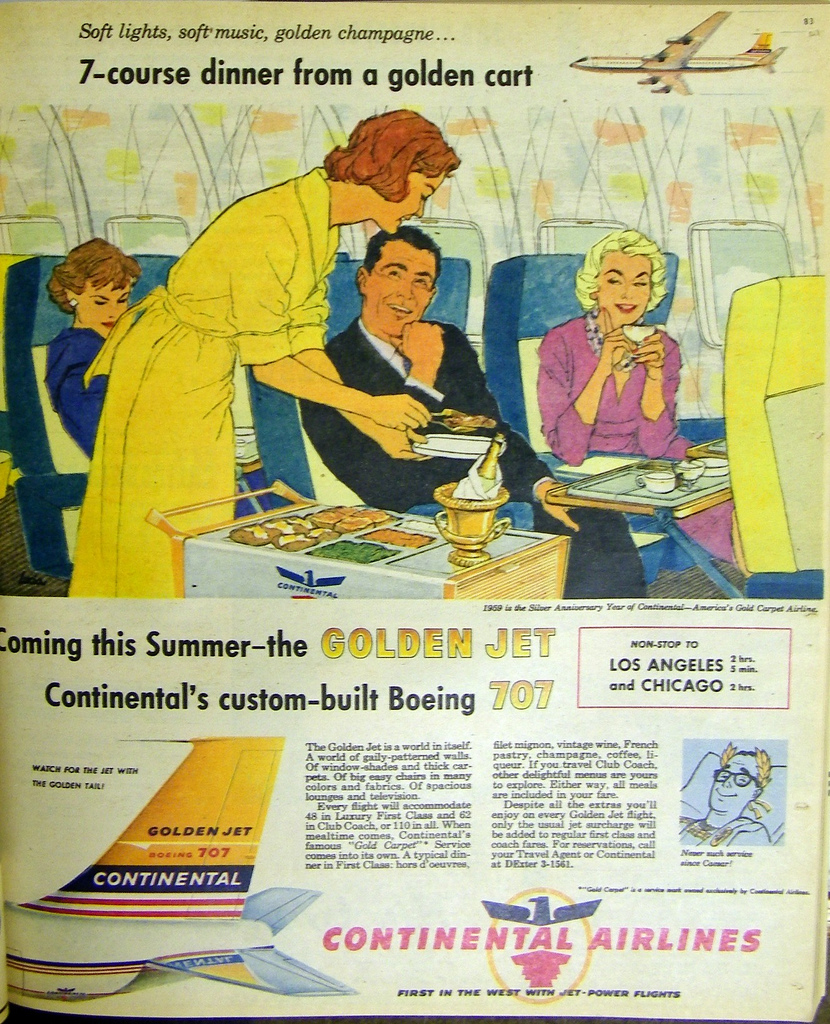 Continental Airlines – Boeing 707 Golden Jet