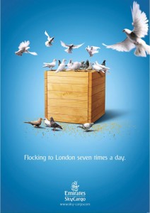 Emirates SkyCargo Londra Reklamı