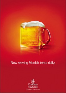 Emirates SkyCargo Münih Reklamı
