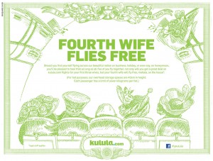 Kulula fourth wife flies free
