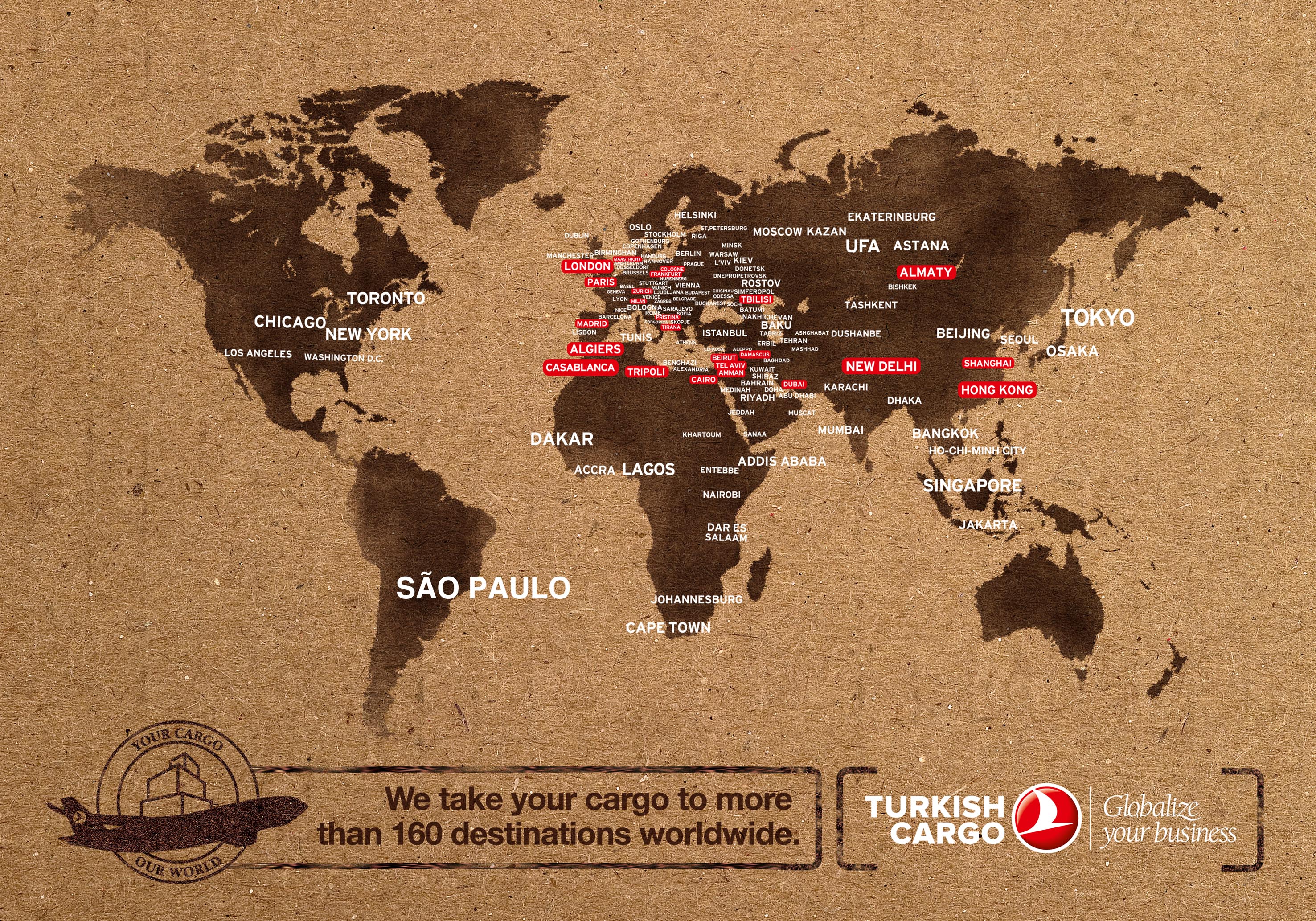 Turkish Airlines Cargo Map