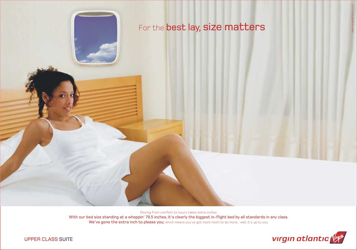 Virgin Atlantic: For the Best Lay, Size Matters
