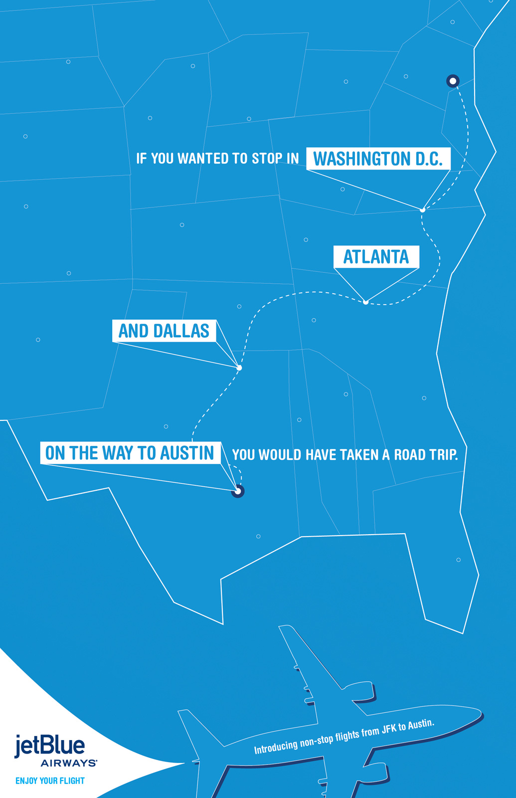 jetBlue New York – Austin Reklamı