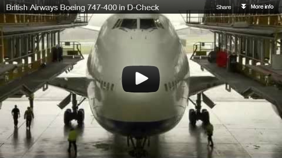 British Airways Boeing 747-400 in D-Check