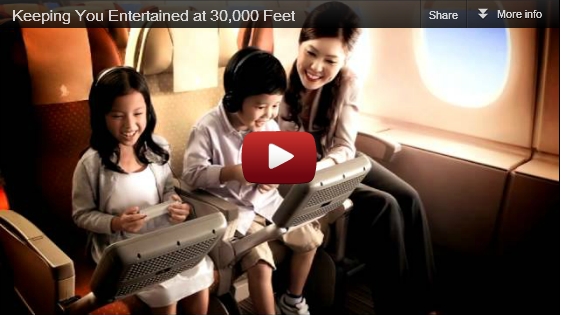 Singapore Airlines – Keeping You Entertained at 30,000 Feet