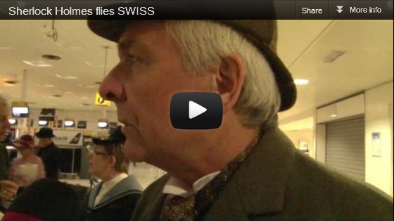 Sherlock Holmes flies SWISS