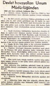THY Hac İlanı (1953)