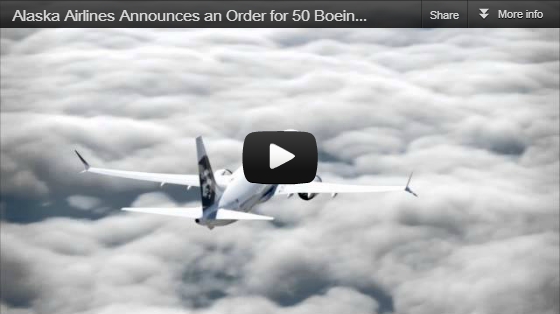 Alaska Airlines – Order for 50 Boeing Aircraft