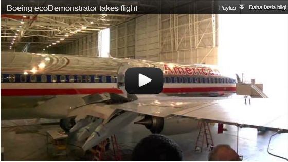 Boeing ecoDemonstrator takes flight