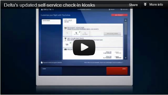 Delta’s updated self-service check-in kiosks