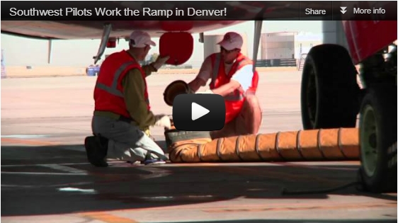 Southwest Pilots Work the Ramp in Denver