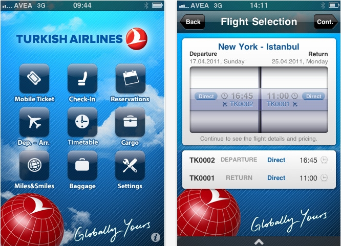 Apple Passbook, Fly Turkish’te