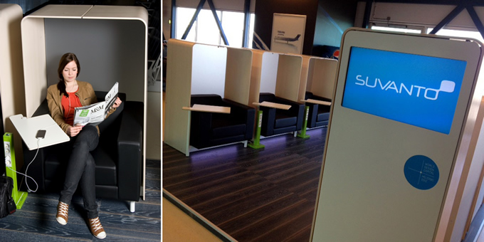 Helsinki Airport offers ‘digital nomads’ a private space to work comfortably