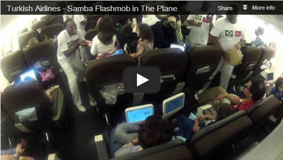 Turkish Airlines – Samba Flashmob in The Plane