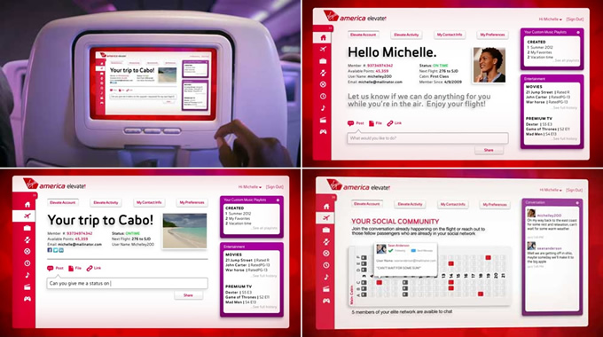 Virgin America goes social and personal with new IFE system