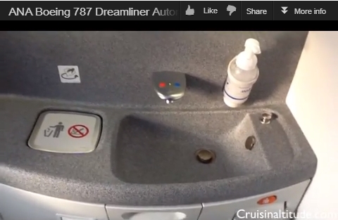 ANA Boeing 787 Dreamliner Automated Toilet