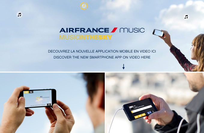 Air France lets music fans ‘capture’ songs in the sky