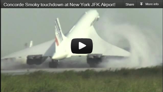 Concorde touchdown at New York JFK Airport