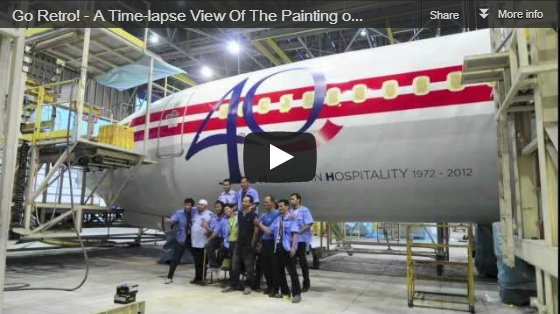 Malaysia Airlines – Painting of Retro Jet