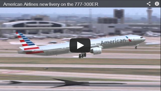 American Airlines: new livery on the Boeing 777-300ER