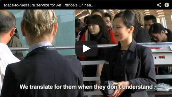 Made-to-measure service for Air France’s Chinese passengers