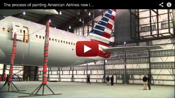 The Process of Painting American Airlines New Livery
