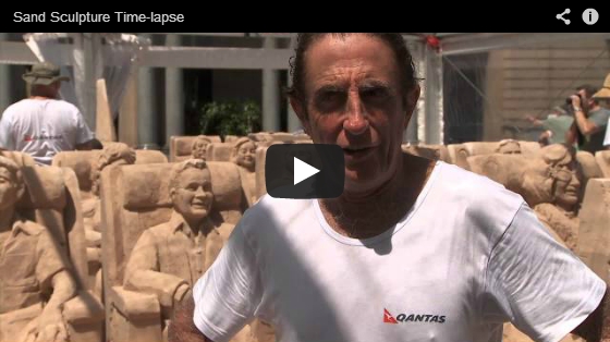 Qantas Sand Sculpture