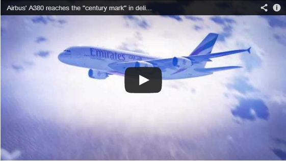 Airbus’ A380 reaches the “century mark” in deliveries