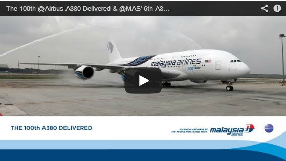 The 100th Airbus A380 Delivered