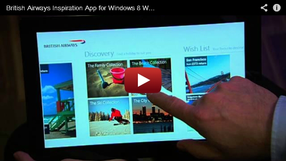 British Airways Inspiration App for Windows 8 Walkthrough