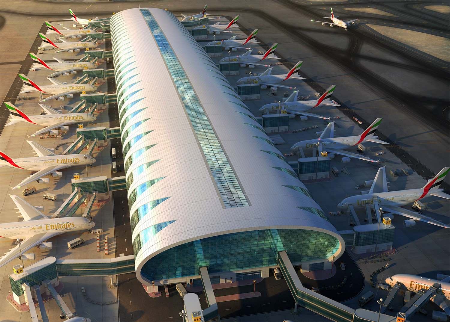 Emirates Airbus A380 Terminali: Concourse A