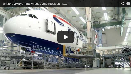 British Airways’ First Airbus A380 receives its Colours
