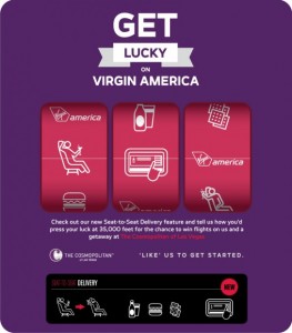 Virgin America_get lucky_options